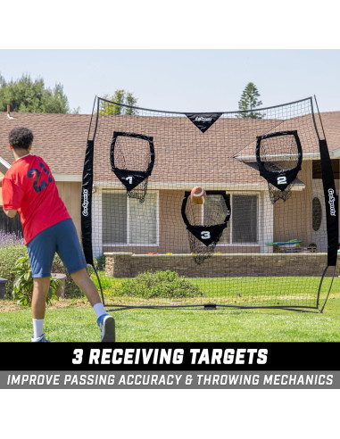 Red de Lanzamiento de Fútbol GoSports 2.44 m - Negro
