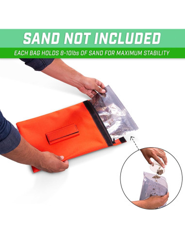 Conjunto 4 Bolsas de Arena GoSports para Redes Deportivas