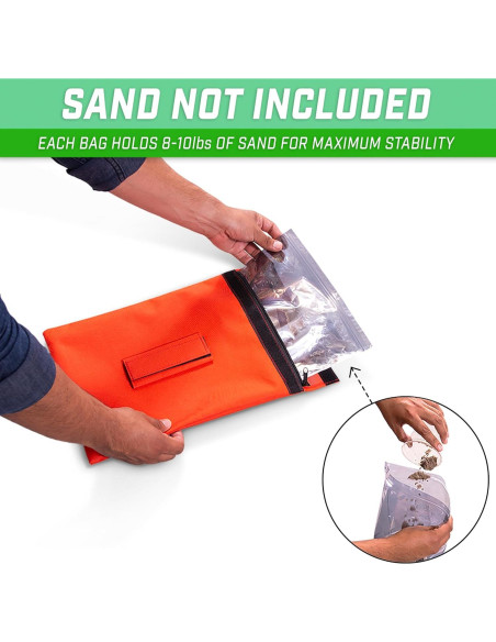 Conjunto 4 Bolsas de Arena GoSports para Redes Deportivas