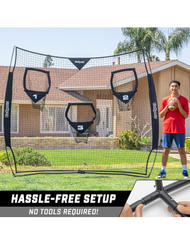 Red de Lanzamiento de Fútbol GoSports 2.44 m - Negro