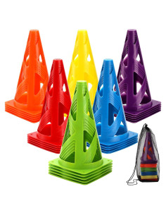 Conos de Entrenamiento de Agilidad ZEAYEA - Paquete de 30 Piezas