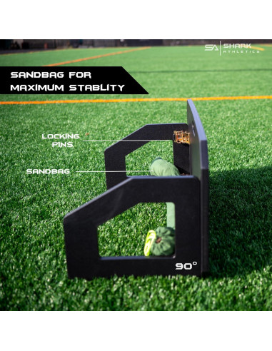 Rebotador de Fútbol Shark Athletics Doble Ángulo 104x45 cm