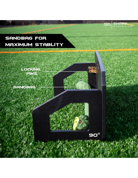 Rebotador de Fútbol Shark Athletics Doble Ángulo 104x45 cm