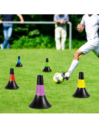 Conos de Entrenamiento de Agilidad ZEAYEA 8 Pcs 23 cm