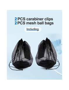 2 Bolsas de Malla LHWINYI para Balones de Deportes - Negro 2