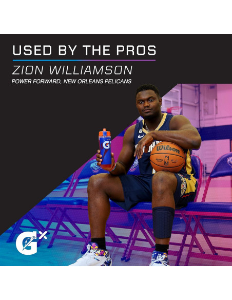 Botella de Squeeze Gatorade Gx 30 oz Antideslizante Gris