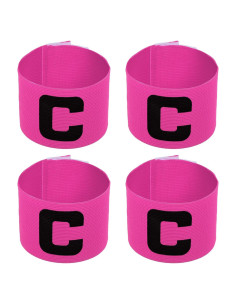 Brazalete de Capitán de Fútbol PATIKIL 4 Pcs Nylon Ajustable