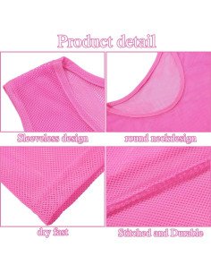 Chalecos de Práctica Deportiva Sintege 12 Pcs Malla Adultos 2