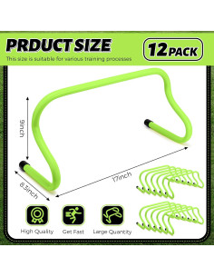 Vallas de Velocidad Wettarn 12 Pcs 23 cm Entrenamiento Agilidad 2