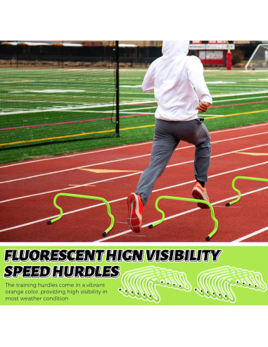 Vallas de Velocidad Wettarn 12 Pcs 23 cm Entrenamiento Agilidad