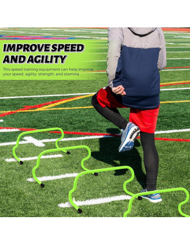 Vallas de Velocidad Wettarn 12 Pcs 23 cm Entrenamiento Agilidad