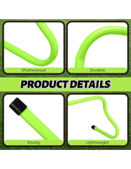 Vallas de Velocidad Wettarn 12 Pcs 23 cm Entrenamiento Agilidad