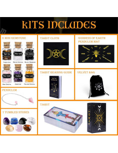 Juego de Tarot YixangDD 18 Piezas con Guía y Accesorios 2