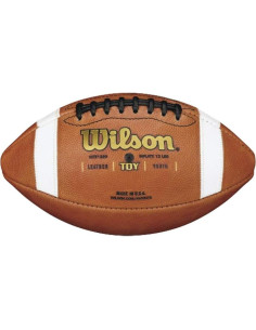 Balón de Fútbol Wilson GST TDY Juvenil Cuero Marrón 2