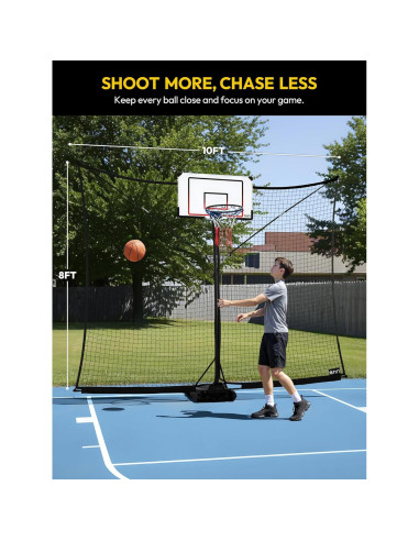 Red de Rebote de Baloncesto A11N SPORTS 3.05x2.44m