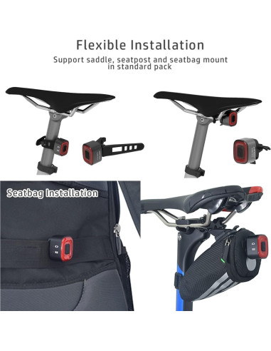 Luz Inteligente Trasera ENFITNIX CUBELITE II Recargable USB