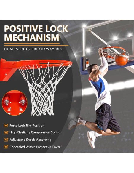 Aro de Baloncesto VosonBell 18" Doble Resorte Alta Resistencia