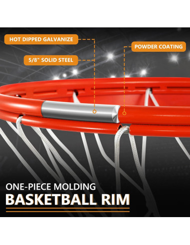 Aro de Baloncesto VosonBell 18" Doble Resorte Alta Resistencia