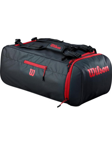 Bolsa de Deporte Wilson WTH132190 - Negro/Rojo, 77.6x29.5cm