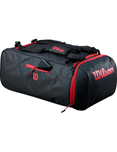 Bolsa de Deporte Wilson WTH132190 - Negro/Rojo, 77.6x29.5cm