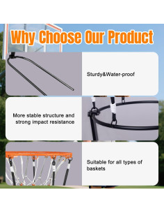 Rebotador de Baloncesto WodGod para Entrenamiento Interior/Exterior 2