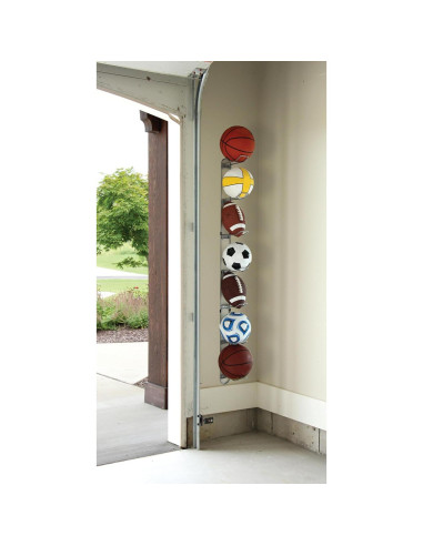 Soporte para Pelotas Knape & Vogt 7 Pelotas Acero Plata 160.5 cm