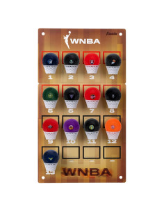 Rastreador de Clasificaciones WNBA Franklin Sports con Mini Aros
