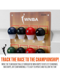 Rastreador de Clasificaciones WNBA Franklin Sports con Mini Aros 2