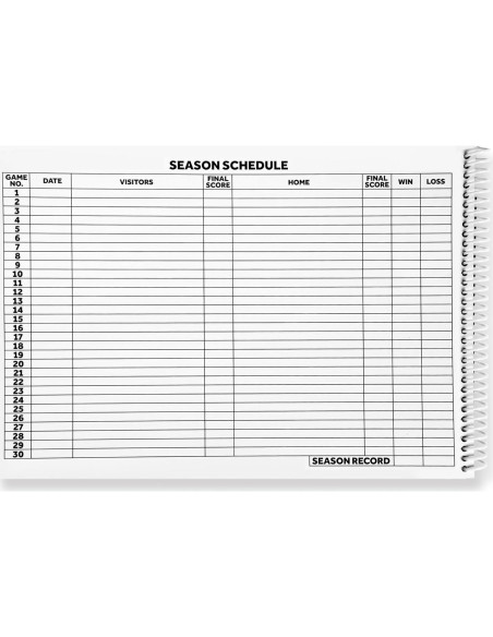 Libro de Puntuación de Voleibol Murray Sporting Goods - 30 Partidos