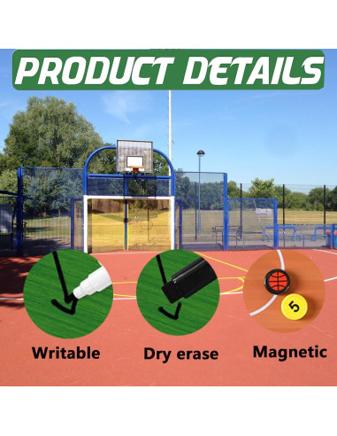 Pizarra de Entrenador SANXIULY Borrable Doble Cara 40.6x28cm