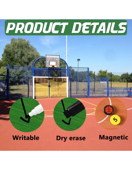 Pizarra de Entrenador SANXIULY Borrable Doble Cara 40.6x28cm