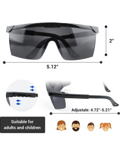 Gafas de Seguridad PETLESO Anti UV y Escombros 13 cm 2