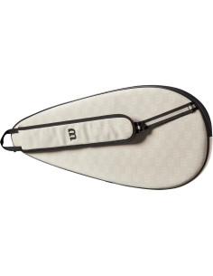 Funda de Tenis WILSON Premium para 1 Raqueta, Crema 2