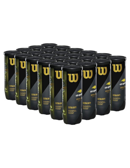 Bolas de Tenis WILSON US Open - Deber Extra, Caja 24 Latas