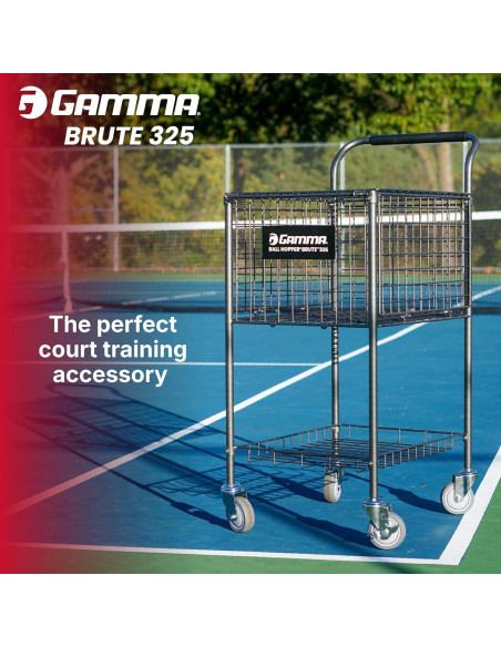 Carro de Pelotas GAMMA Brute 325 para Tenis, 325 Pelotas