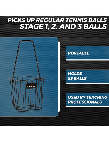 Recogedor de Pelotas de Tenis Tourna BP-PRO1 85 Pelotas