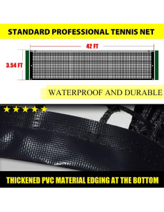 Red de Tenis Profesional ProGoal 12.8m Nylon Resistente 2