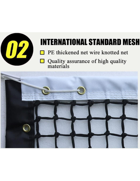 Red de Tenis Profesional ProGoal 12.8m Nylon Resistente