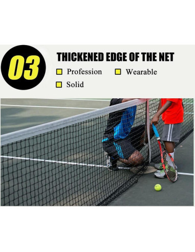 Red de Tenis Profesional ProGoal 12.8m Nylon Resistente