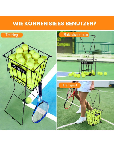 Recogedor de Pelotas de Tenis ShelfElites ZX-DLZ-JQL Plegable