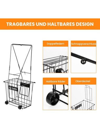 Recogedor de Pelotas de Tenis ShelfElites ZX-DLZ-JQL Plegable