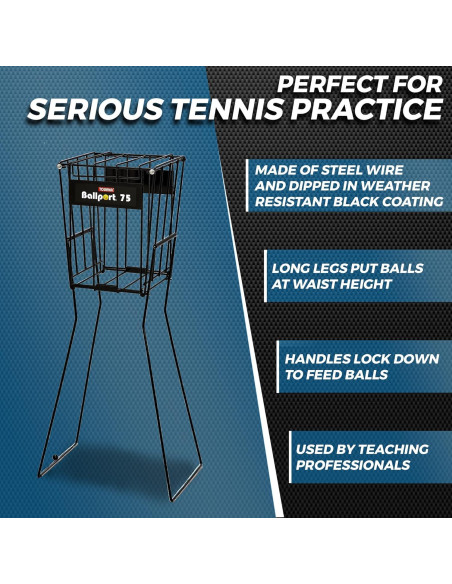 Recogedor de Pelotas Tourna BP-75 para Tenis 75 Pelotas