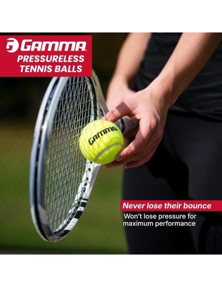 Caja de pelotas de tenis sin presión GAMMA - 75 unidades