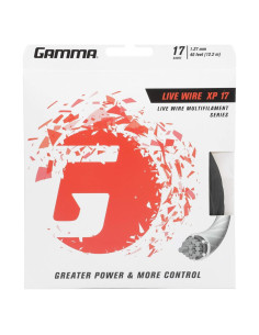 Cuerda de Tenis GAMMA Live Wire XP 17 Calibre Negro