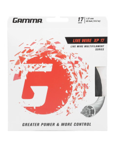 Cuerda de Tenis GAMMA Live Wire XP 17 Calibre Negro 2