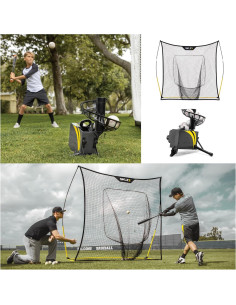Kit de Entrenamiento SKLZ: Máquina de Lanzamiento Suave y Red 2