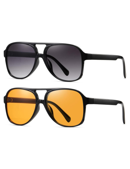 Gafas de sol aviador TIANYESY retro unisex 54x63mm