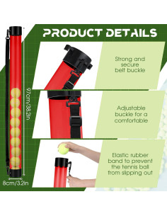 Tubo Recogedor de Pelotas de Tenis Lenwen - 2 Pcs, 94 cm 2