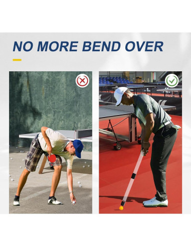 Recogedor de Pelotas de Ping Pong TGA Sports 80 cm Naranja