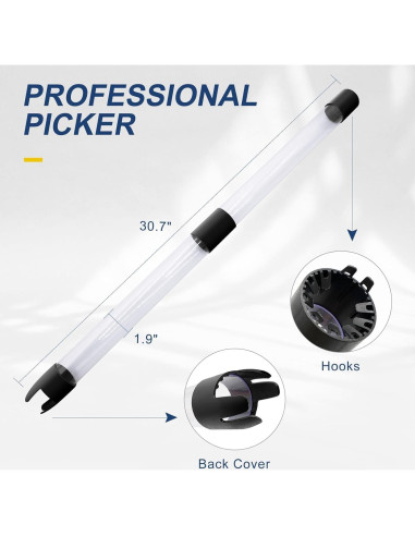 Recogedor de Pelotas de Ping Pong TGA Sports 80 cm Naranja